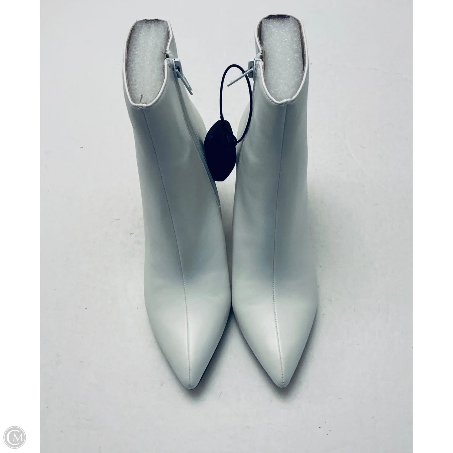Boots Ankle Heels By Betsey Johnson In White, Size: 8