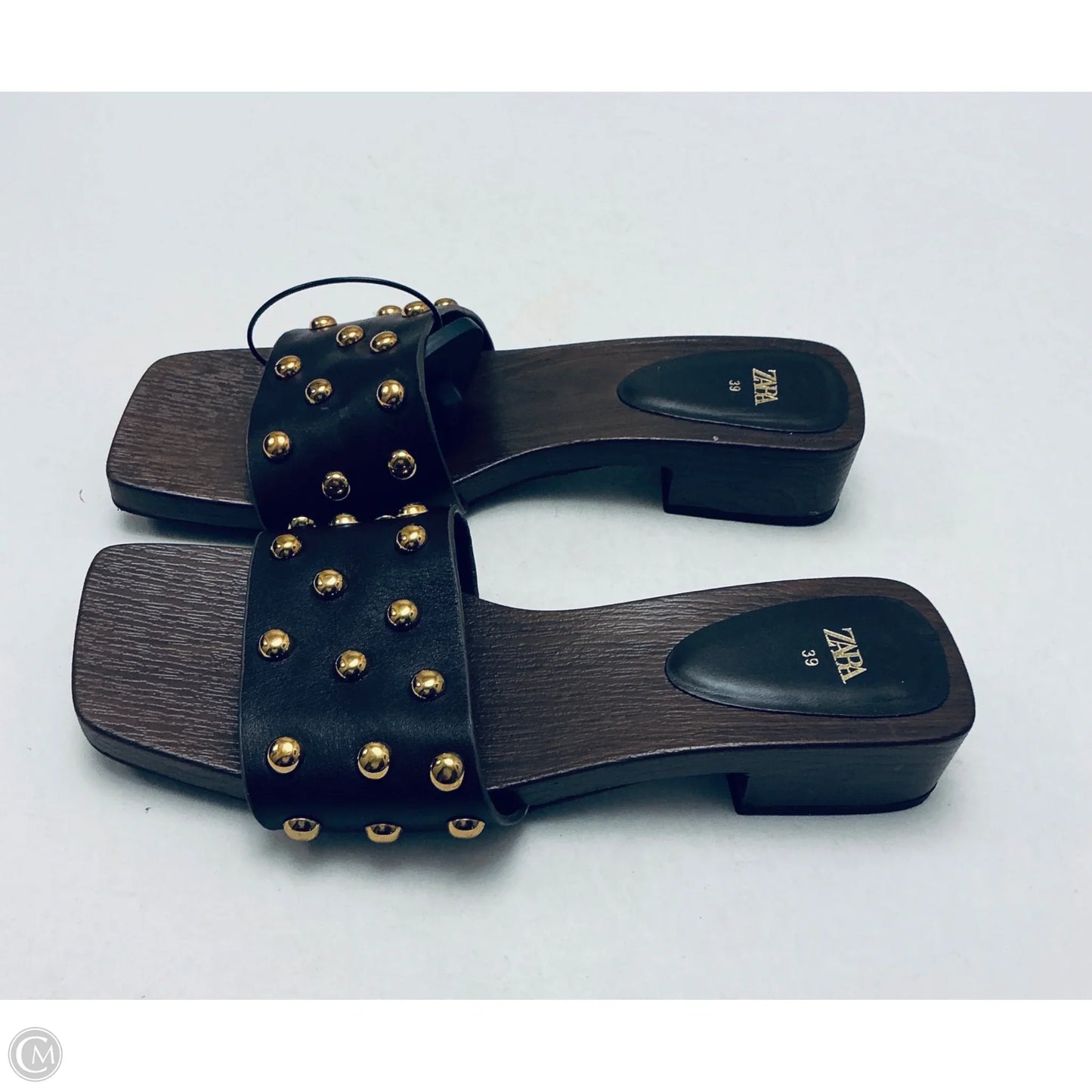 Sandals Flats By Zara In Black & Brown, Size: 8.5