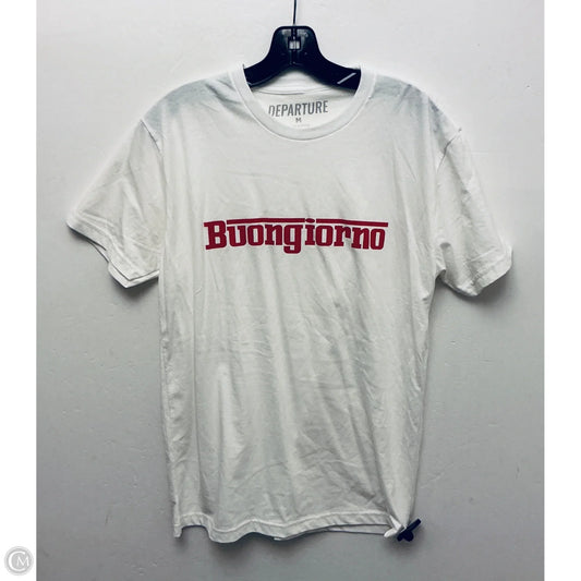 Top Short Sleeve Basic By Clothes Mentor In White, Size: M