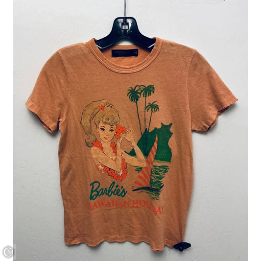 Top Short Sleeve Basic By Junk Food In Orange, Size: M