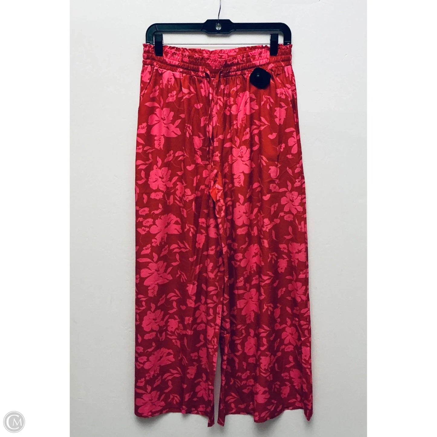 Pants Wide Leg By Clothes Mentor In Pink & Red, Size: L
