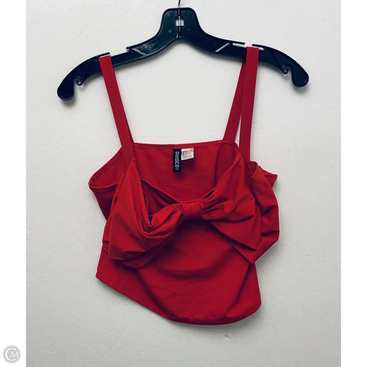 Top Sleeveless By Divided In Red, Size: M