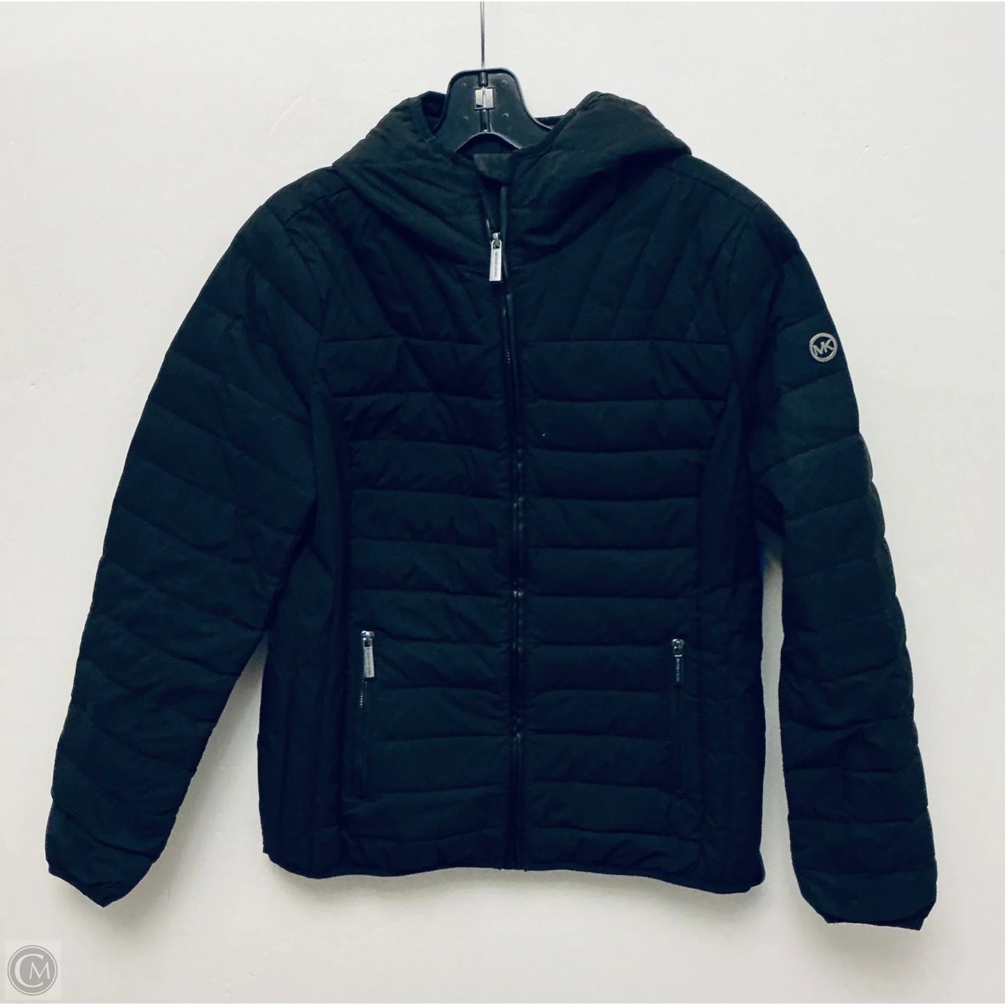 Jacket Puffer & Quilted By Michael By Michael Kors In Black, Size: M