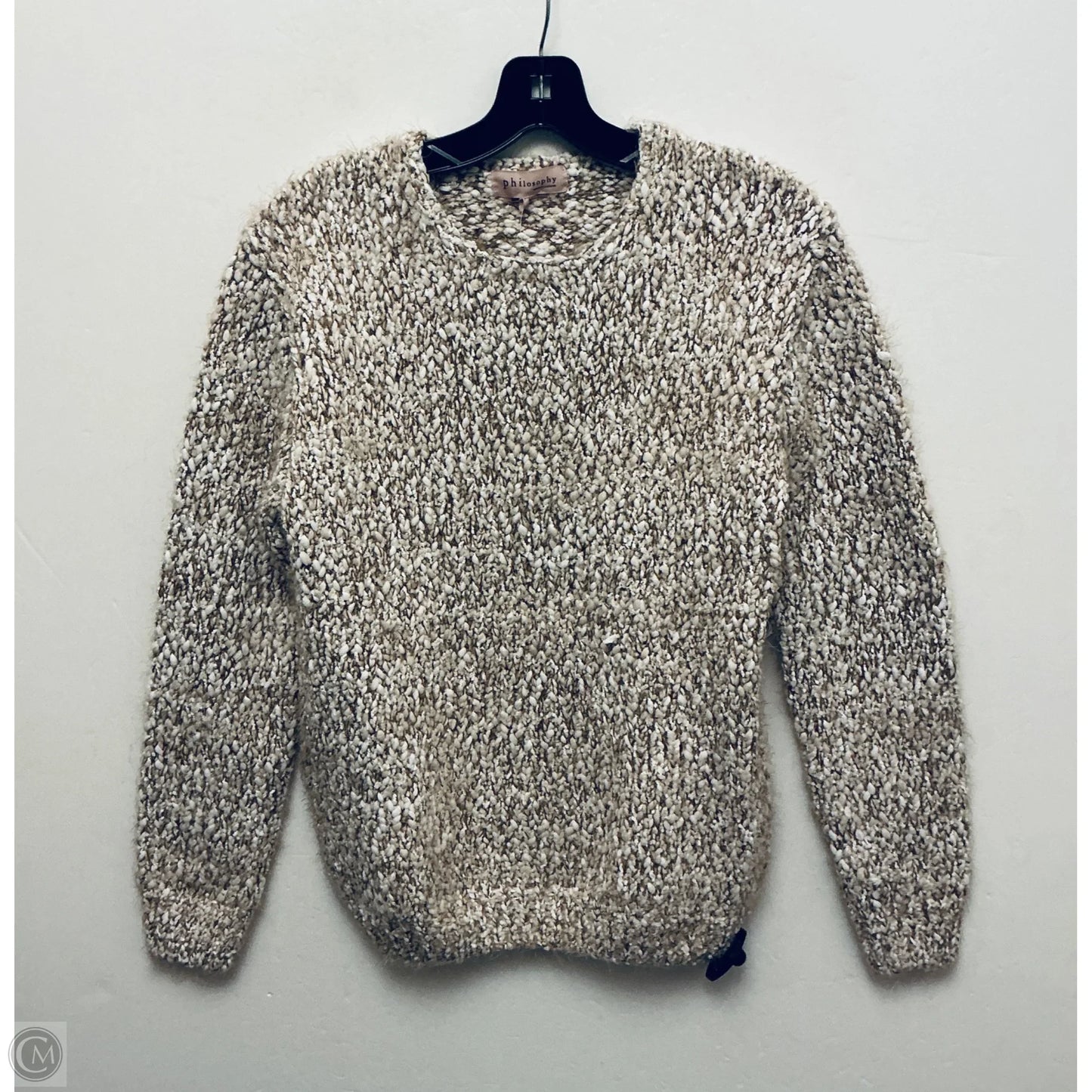 Sweater By Philosophy In Tan, Size: M