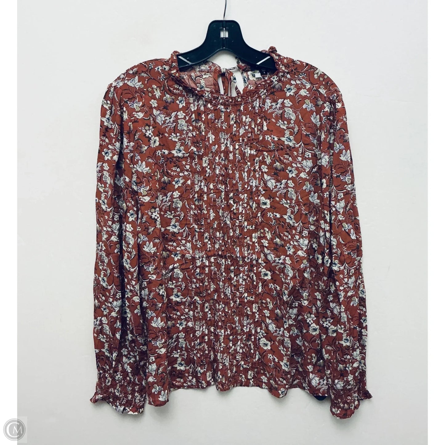 Top Long Sleeve By Mittoshop In Red, Size: L