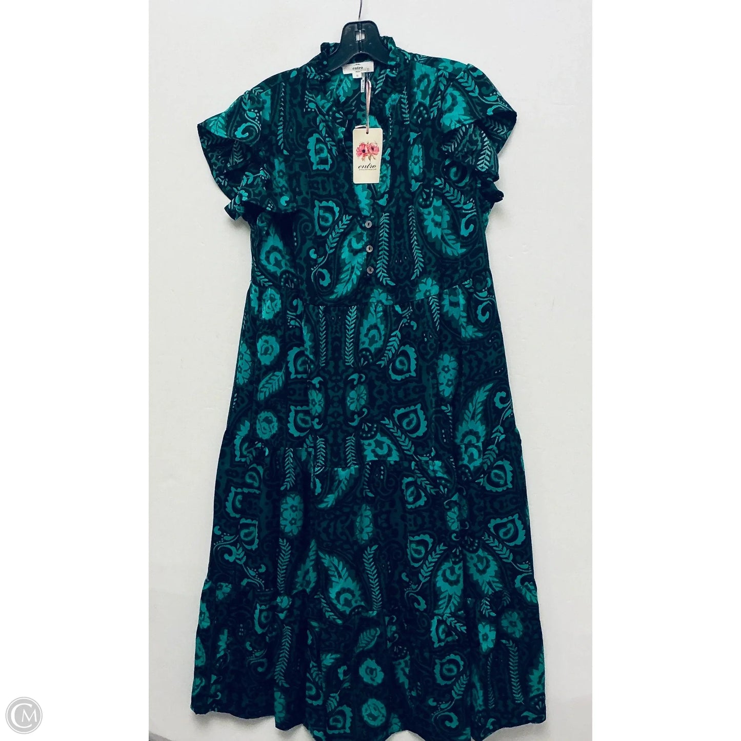 Dress Casual Maxi By Entro In Green, Size: S