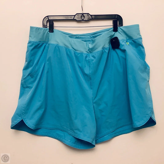 Athletic Shorts By Lands End In Blue, Size: 2x