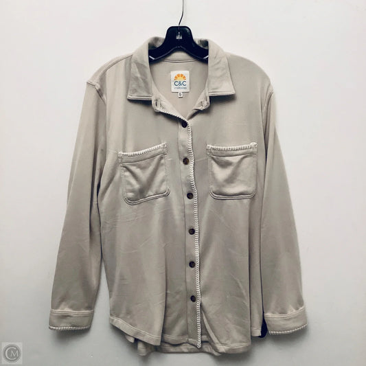 Top Long Sleeve By C And C In Beige, Size: Xl
