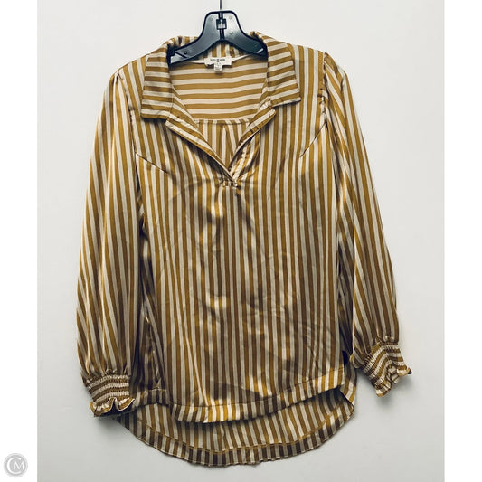 Top Short Sleeve By Umgee In Striped Pattern, Size: S