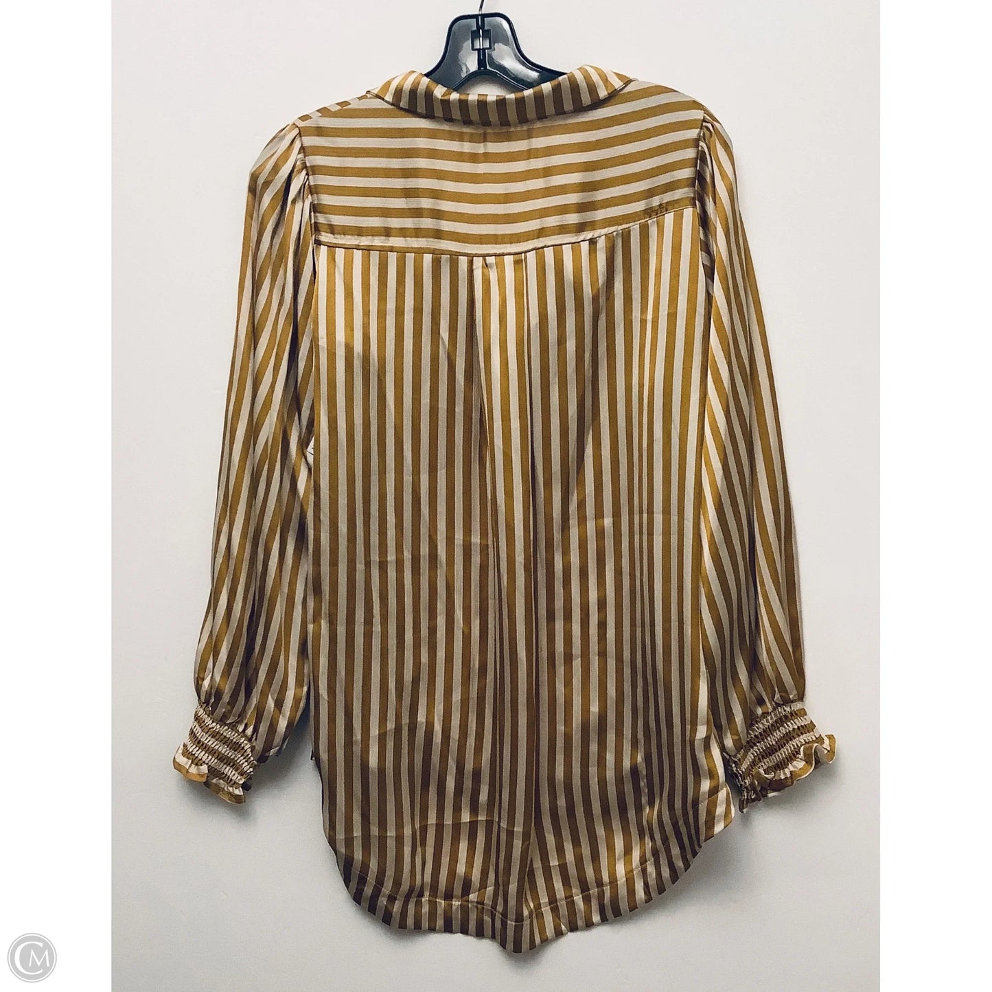 Top Short Sleeve By Umgee In Striped Pattern, Size: S