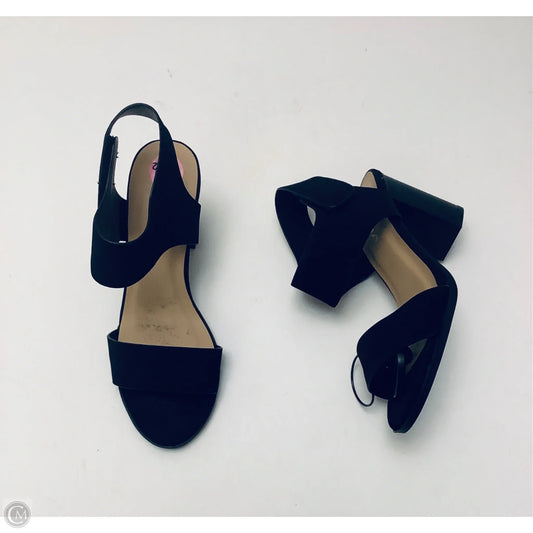 Shoes Heels Block By Soda In Black, Size: 5.5
