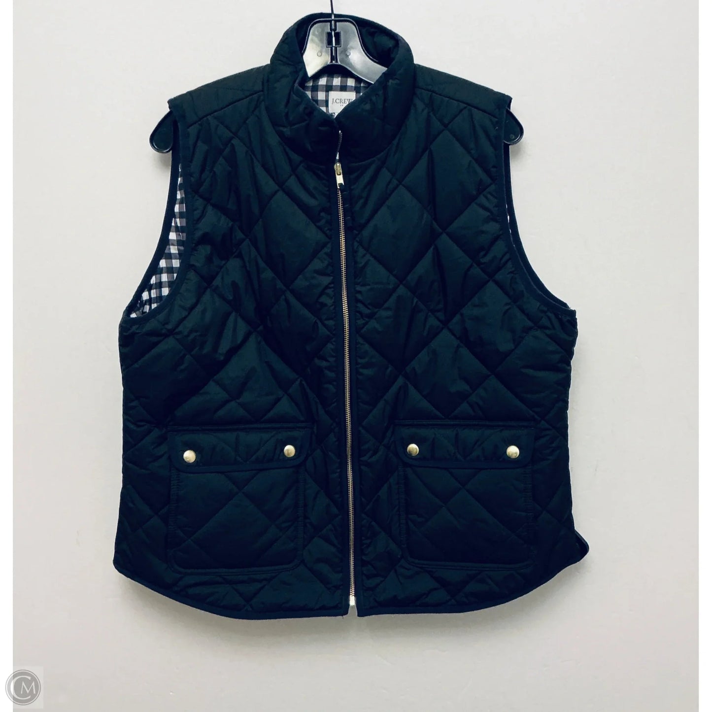 Vest Puffer & Quilted By J. Crew In Black, Size: Xl