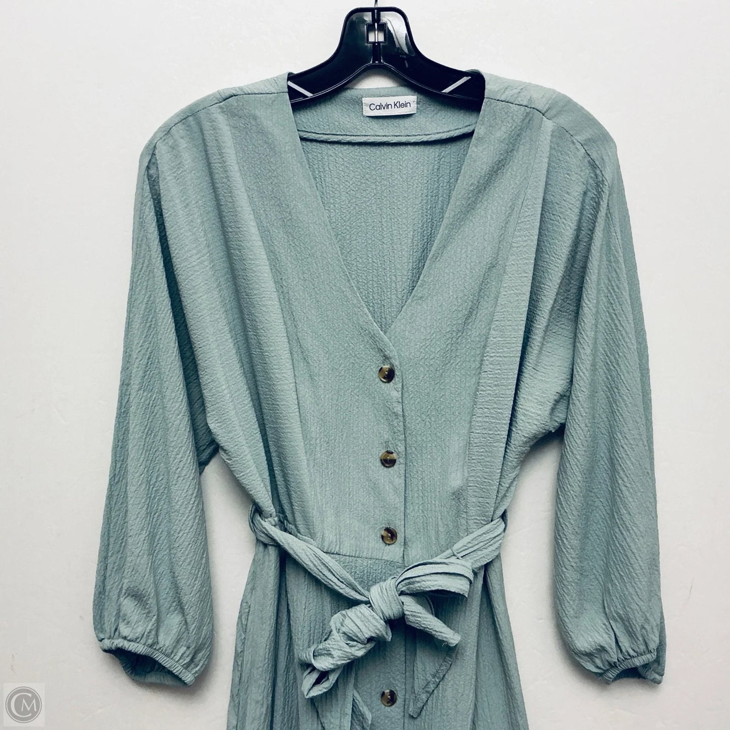 Dress Casual Short By Calvin Klein In Green, Size: L