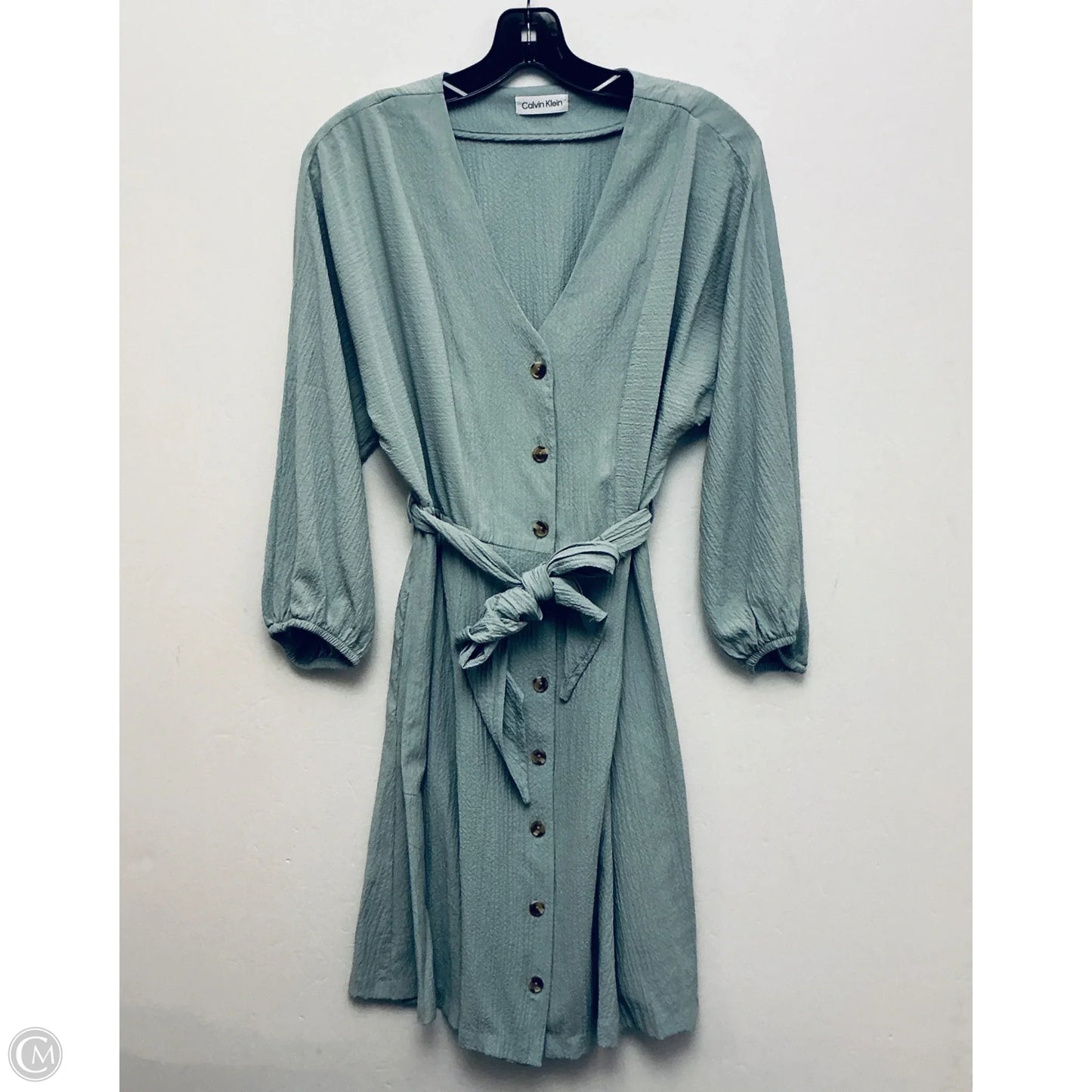 Dress Casual Short By Calvin Klein In Green, Size: L