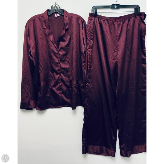 Pajamas 2pc By Nordstrom In Purple, Size: L
