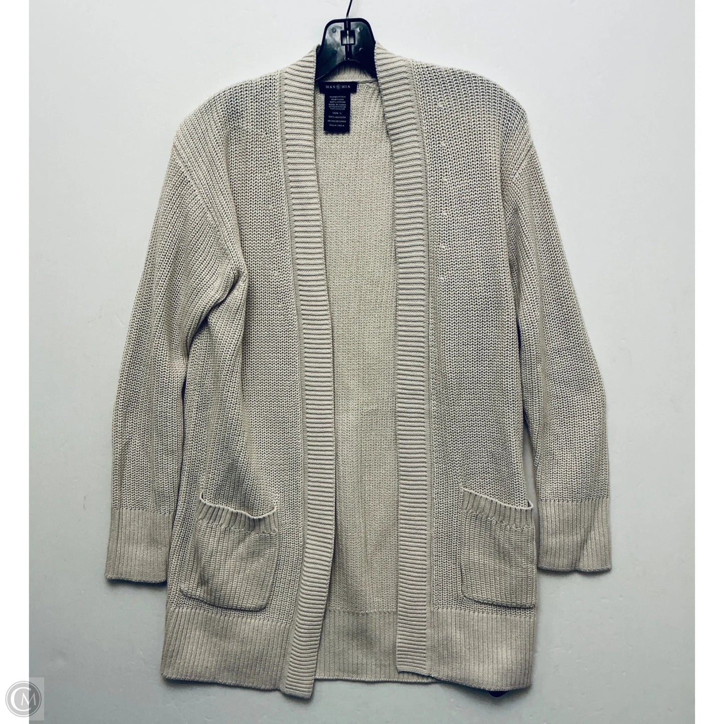 Sweater Cardigan By Clothes Mentor In Beige, Size: S