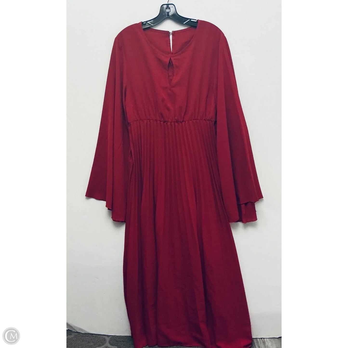 Dress Casual Midi By Shein In Red, Size: Xl