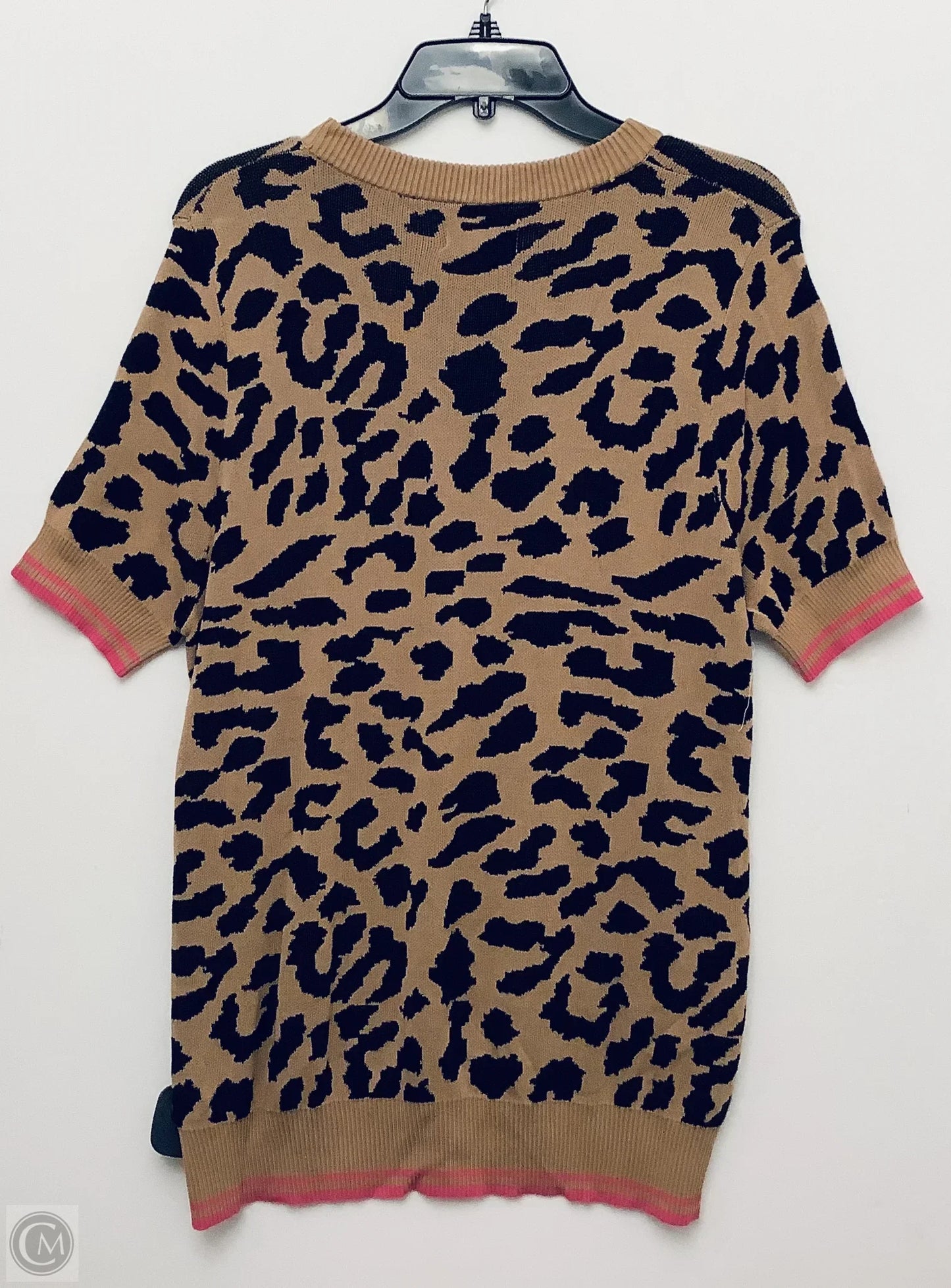 Top Short Sleeve By First Love In Animal Print, Size: Xl