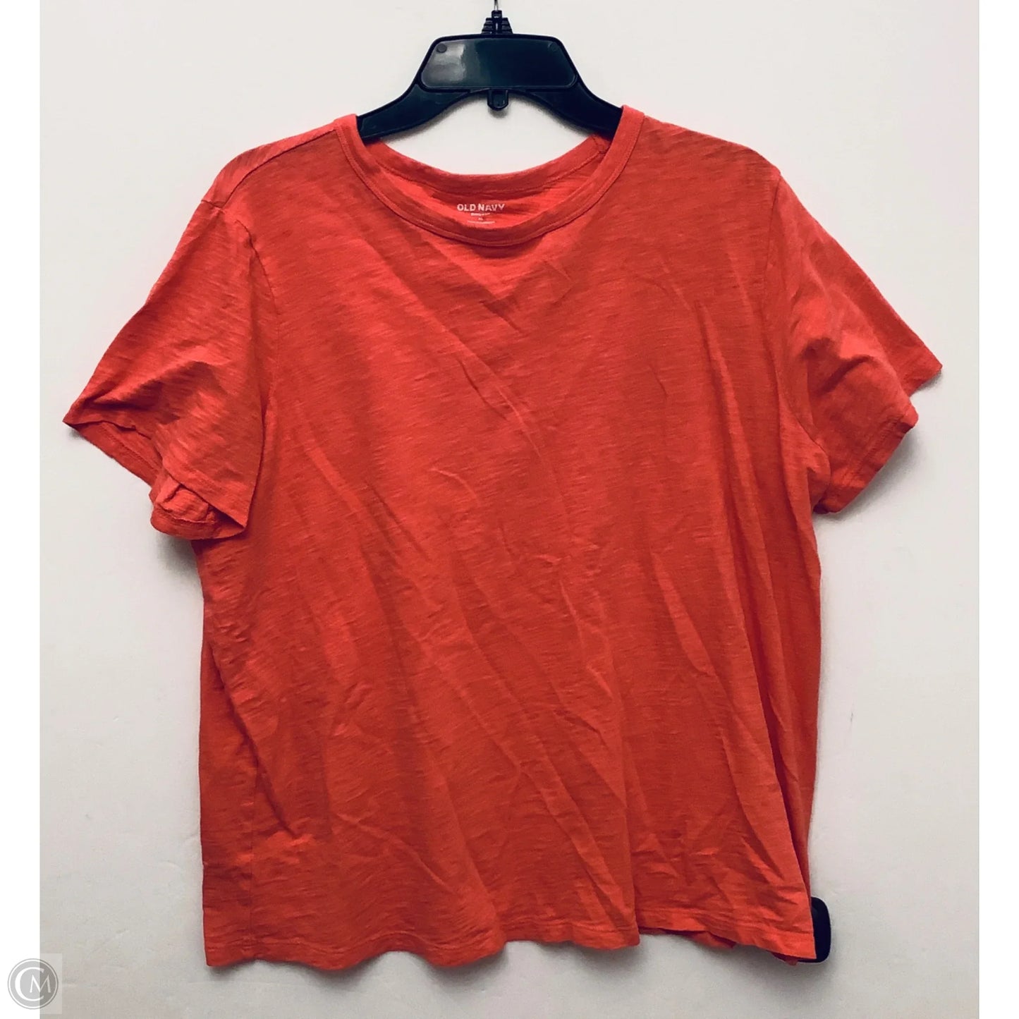 Top Short Sleeve Basic By Old Navy In Orange, Size: Xl