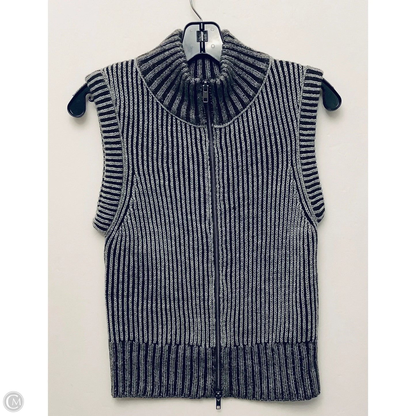 Vest Sweater By Ella Moss In Grey, Size: S
