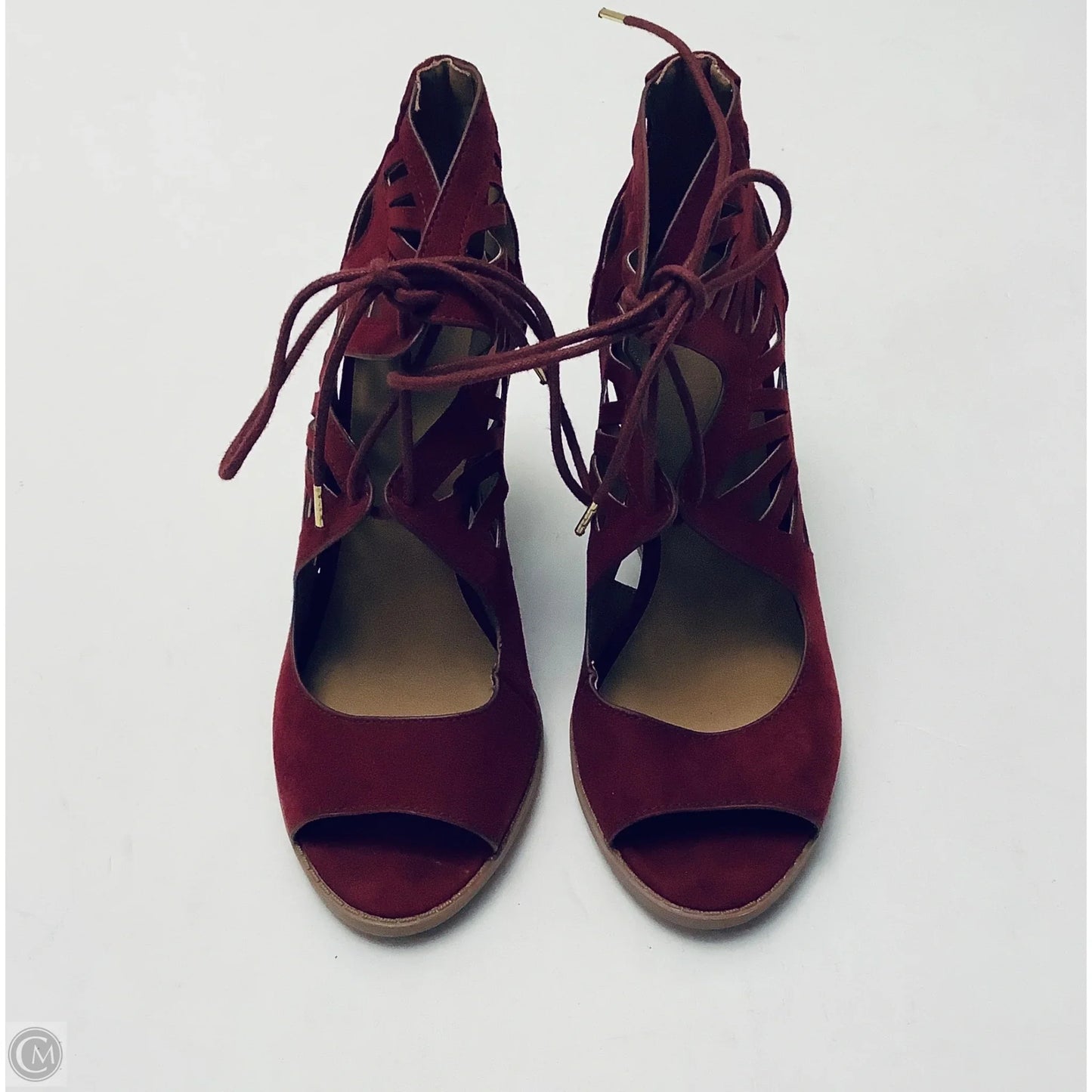 Shoes Heels Block By Charlotte Russe In Red, Size: 6