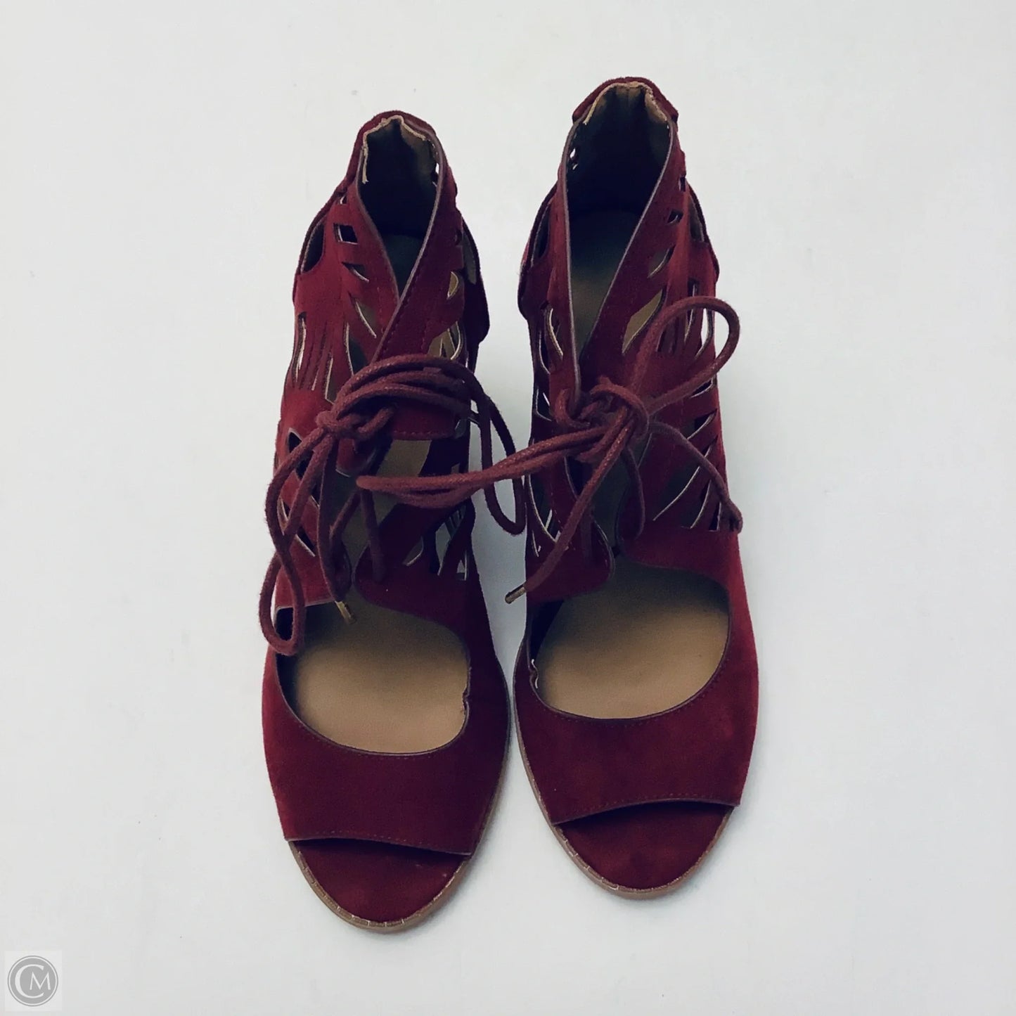 Shoes Heels Block By Charlotte Russe In Red, Size: 6
