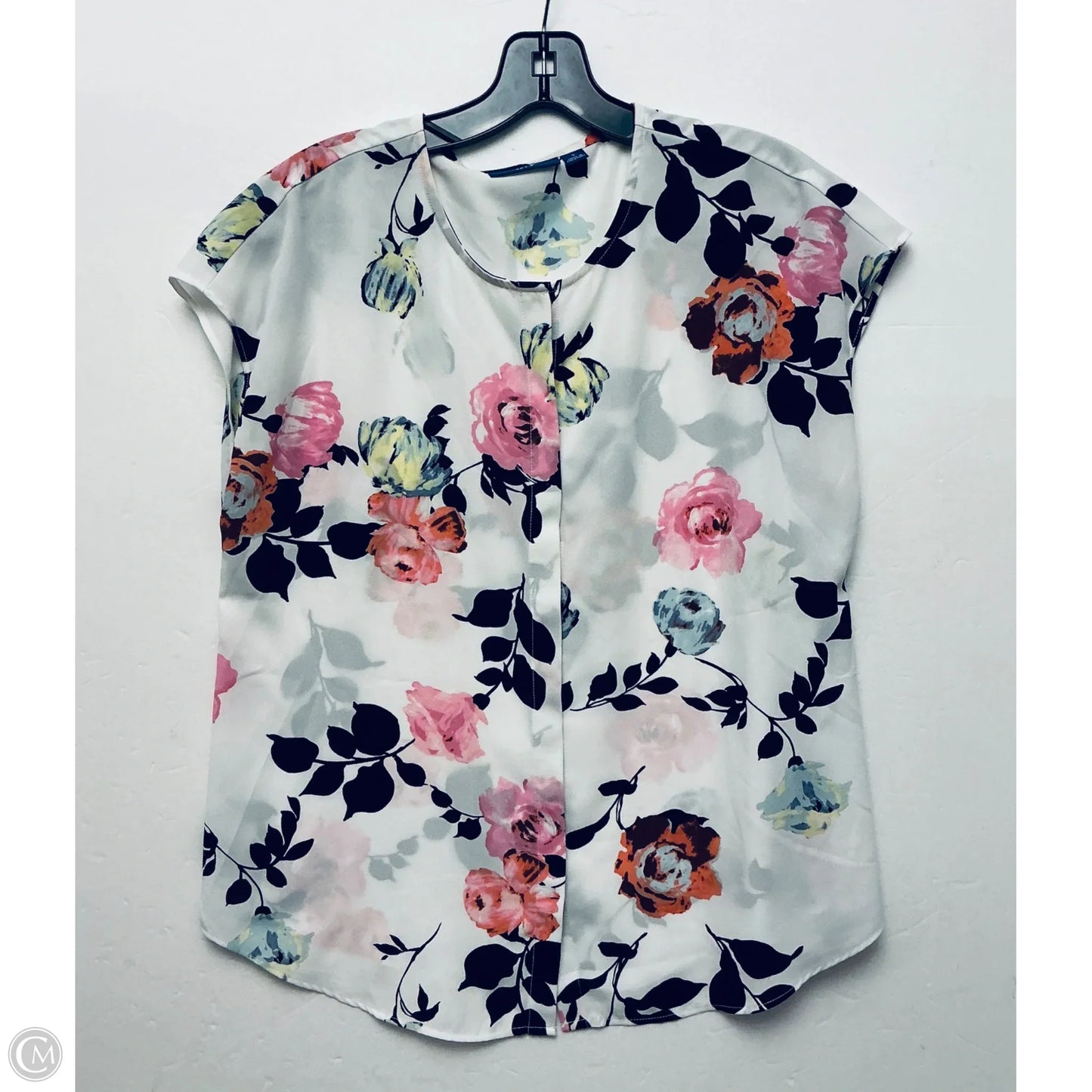 Top Sleeveless By Apt 9 In Floral Print, Size: S