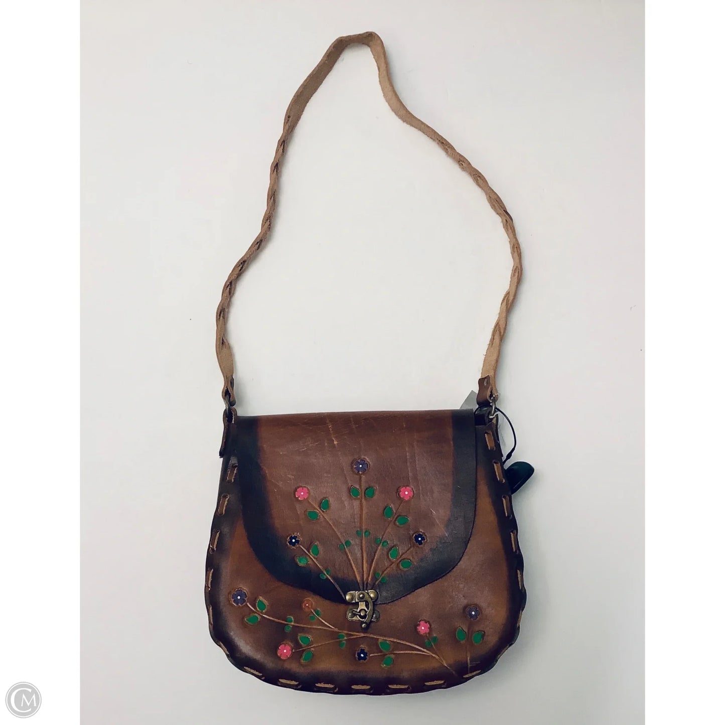 Handbag Leather By Cmc, Size: Medium