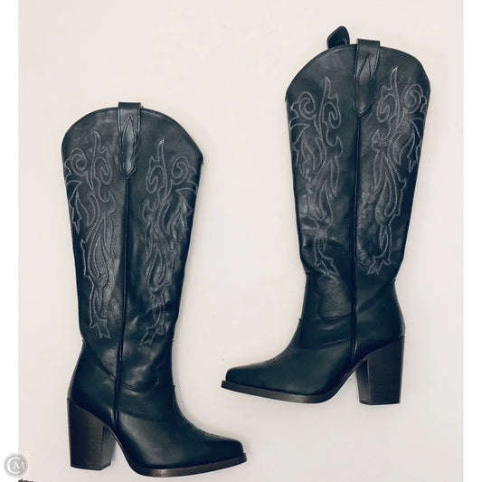 Boots Knee Heels By Cmc In Black, Size: 11