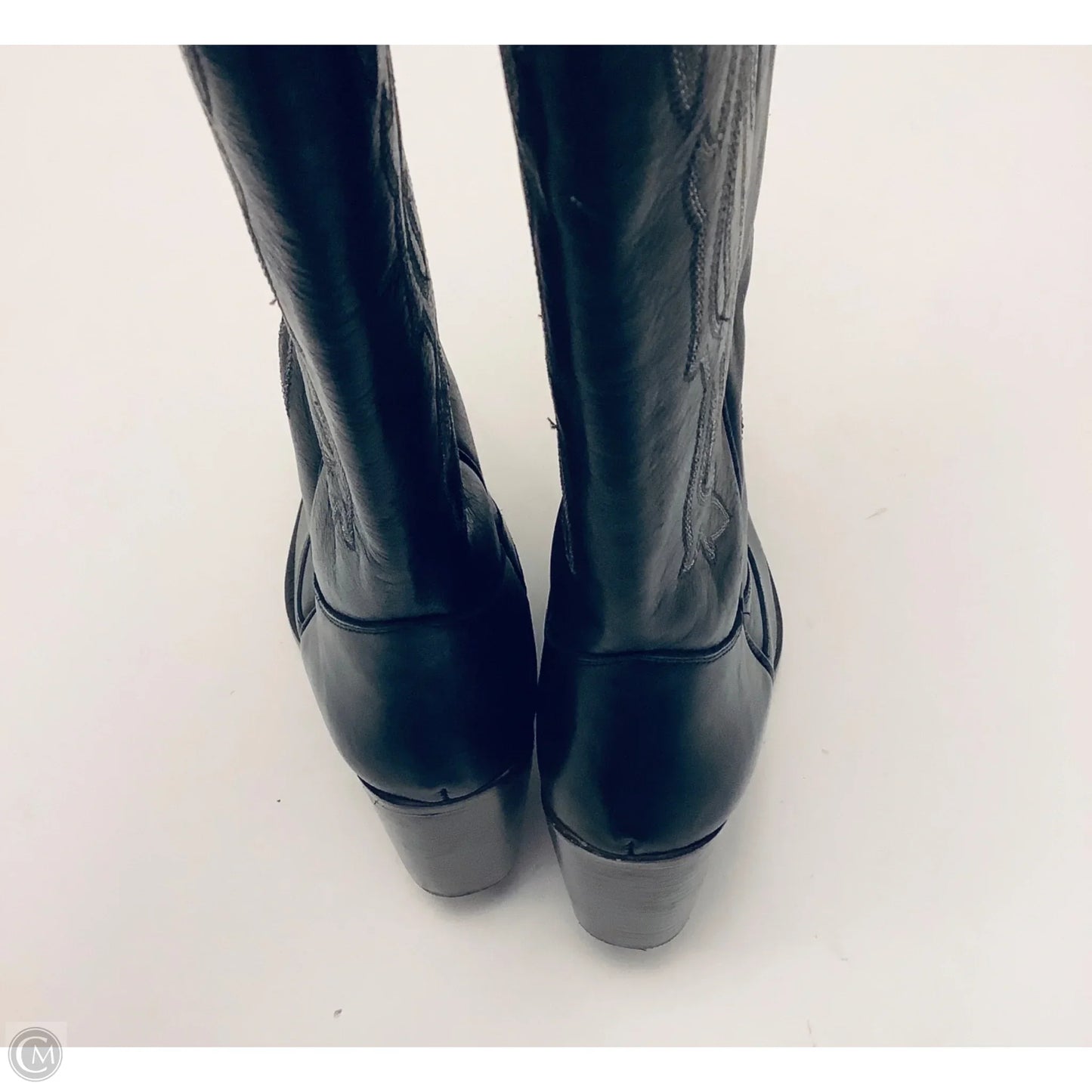 Boots Knee Heels By Cmc In Black, Size: 11