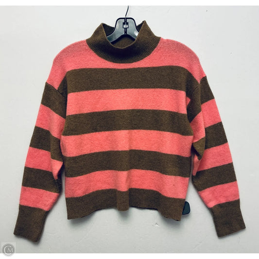 Sweater By J. Crew In Pink & Tan, Size: Xs