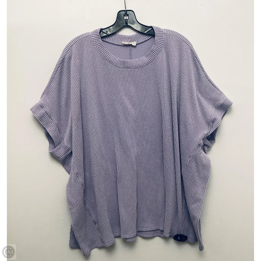 Top Short Sleeve By Entro In Purple, Size: 2x