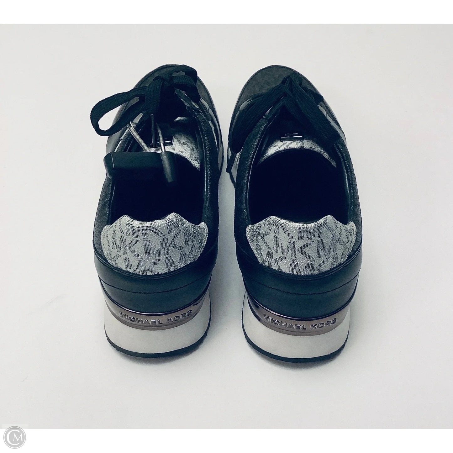 Shoes Designer By Michael Kors In Black & Grey, Size: 10