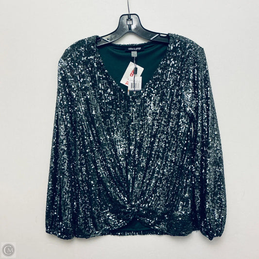 Top Long Sleeve By Cable And Gauge In Green, Size: S