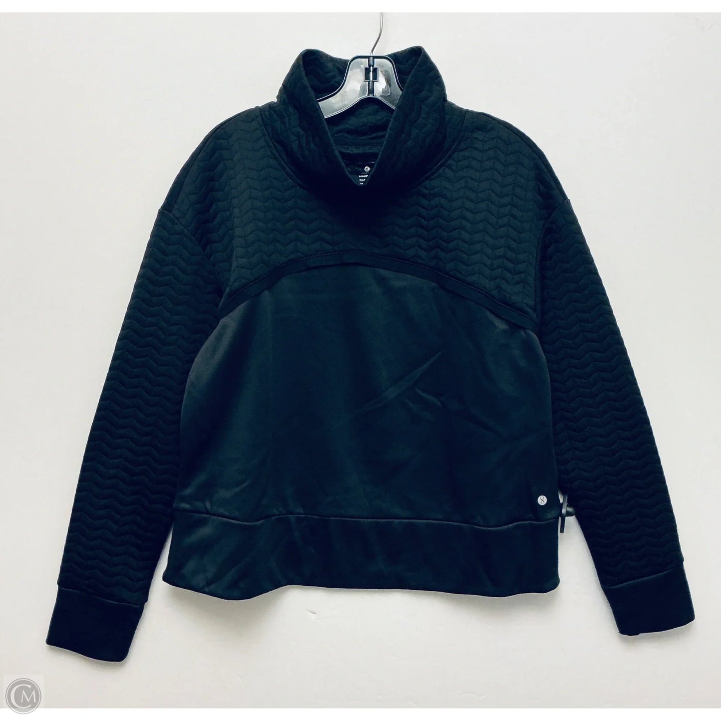 Sweatshirt Crewneck By Layer 8 In Black, Size: M