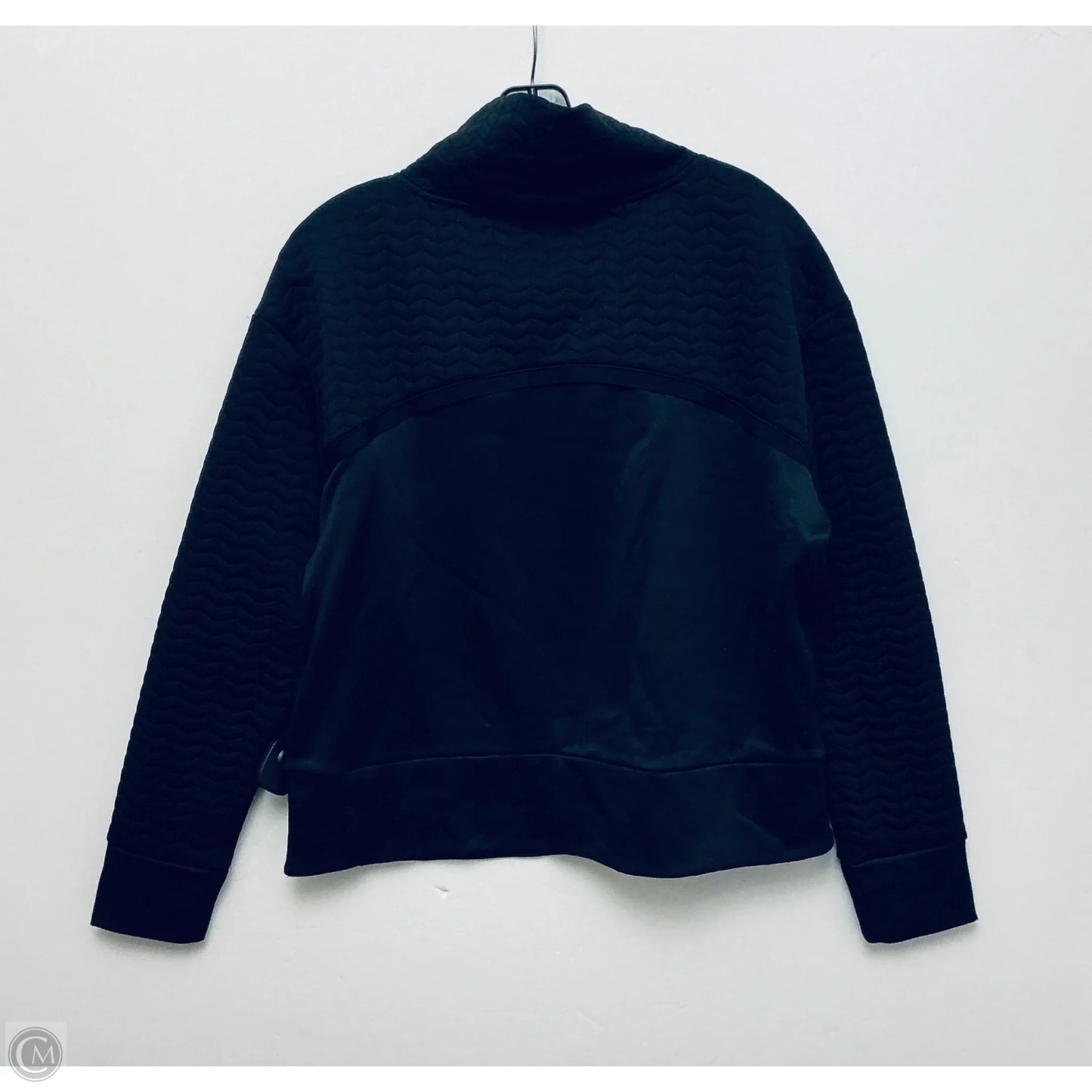 Sweatshirt Crewneck By Layer 8 In Black, Size: M