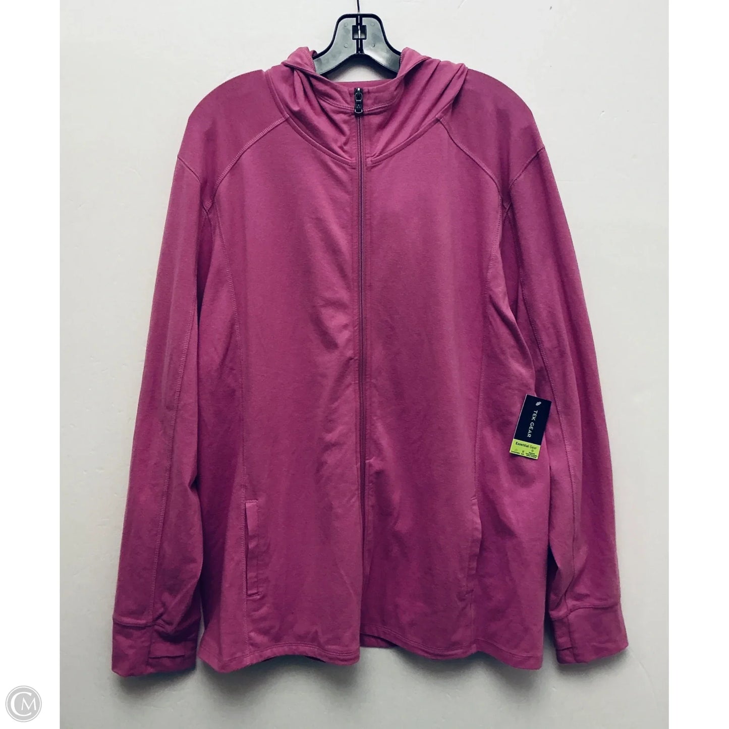 Sweatshirt Hoodie By Tek Gear In Pink, Size: Xl