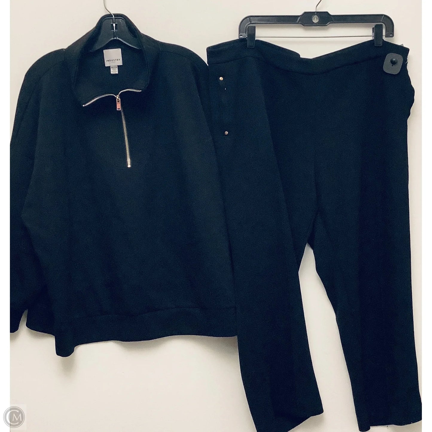Pants Set 2pc By Industry In Black, Size: 3x