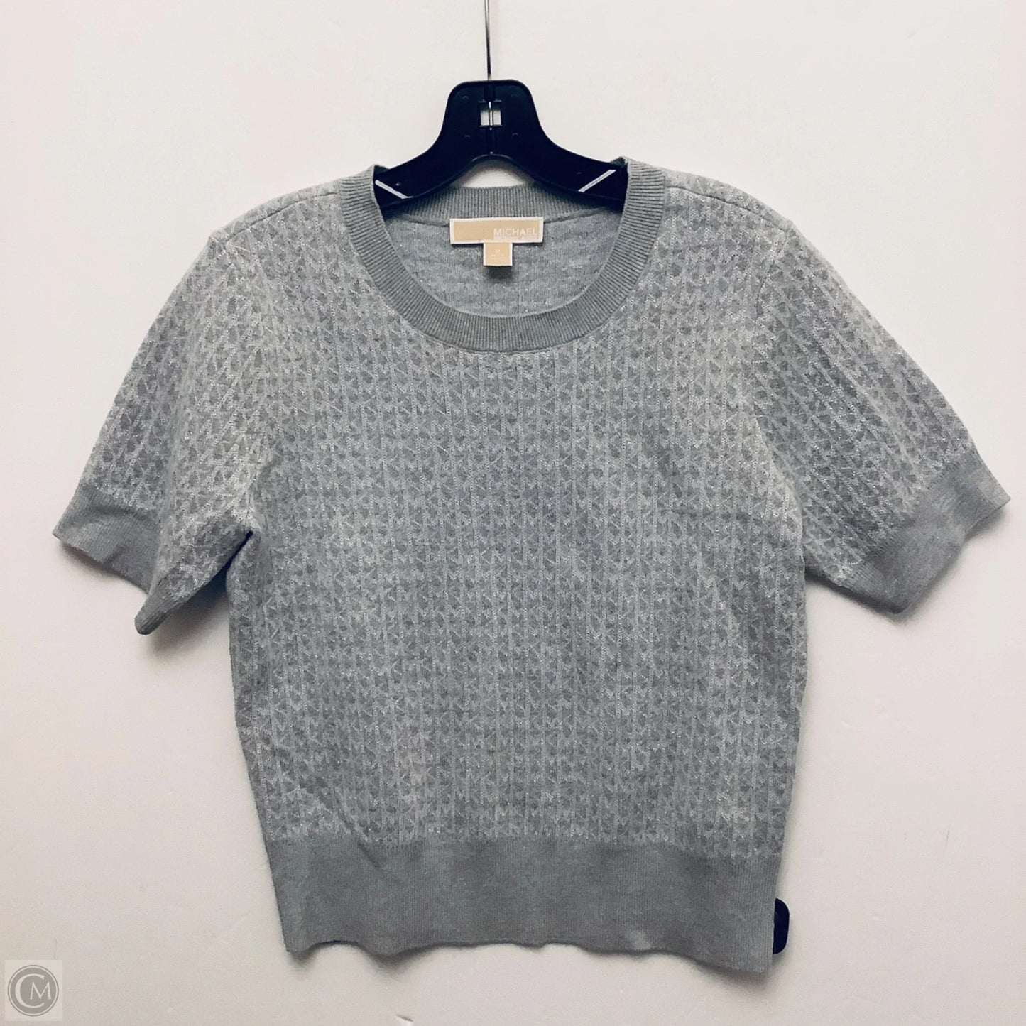 Top Short Sleeve Designer By Michael Kors In Floral Print, Size: M