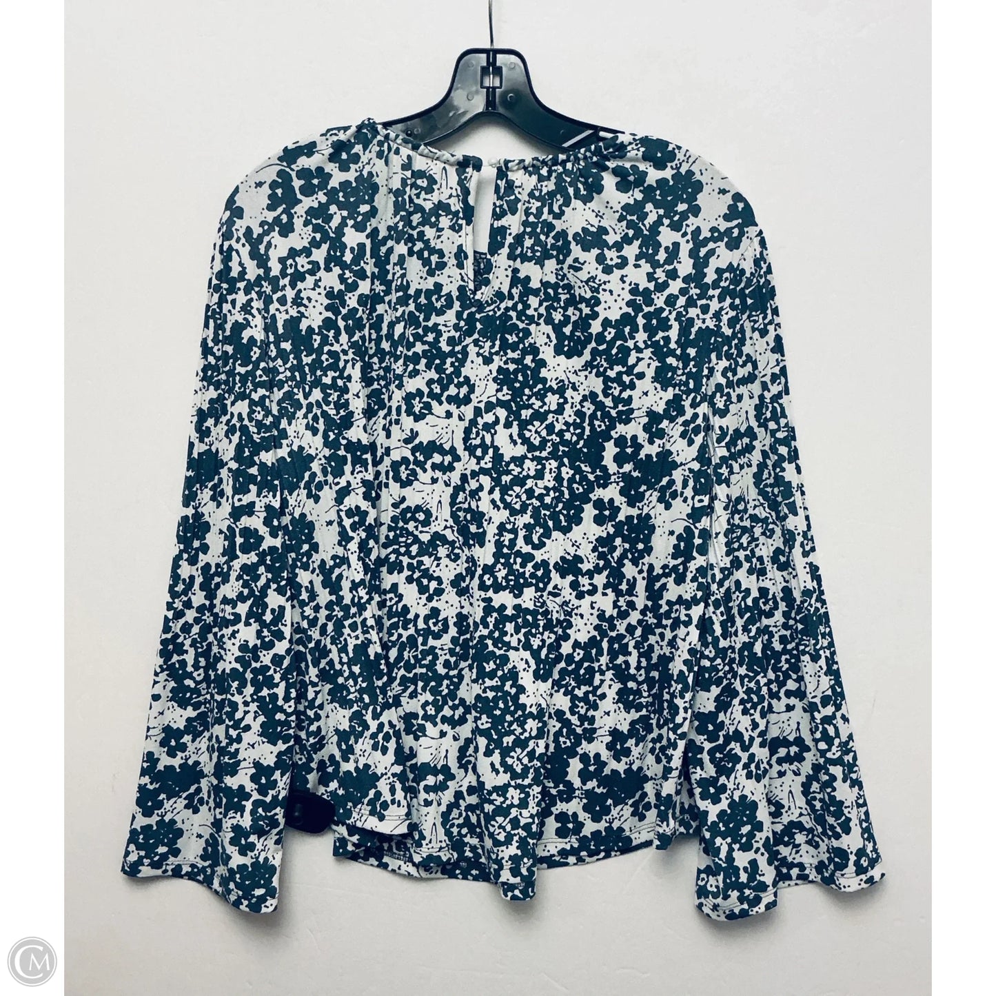 Top Long Sleeve By Cato In Checkered Pattern, Size: M