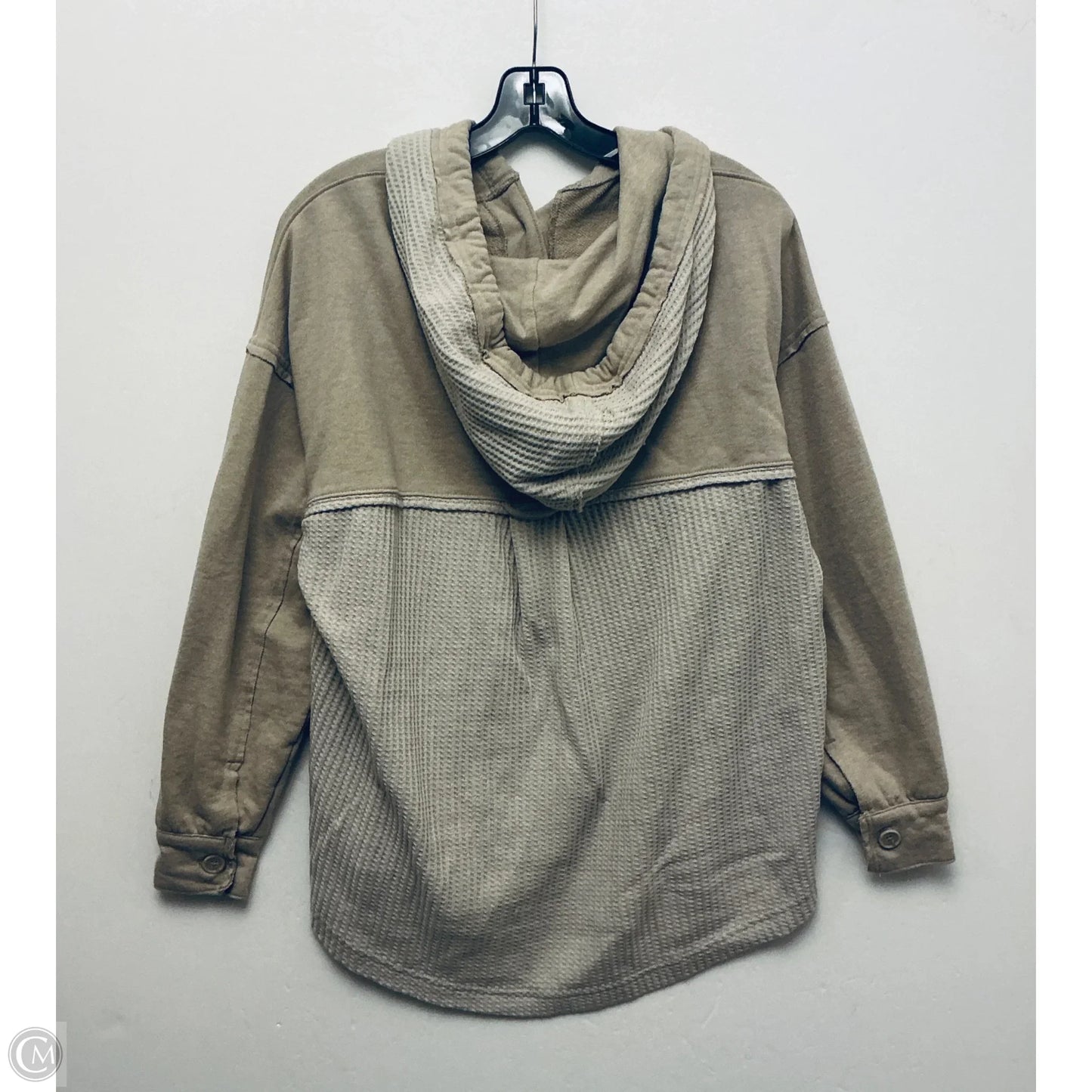 Sweatshirt Hoodie By Cato In Brown, Size: L