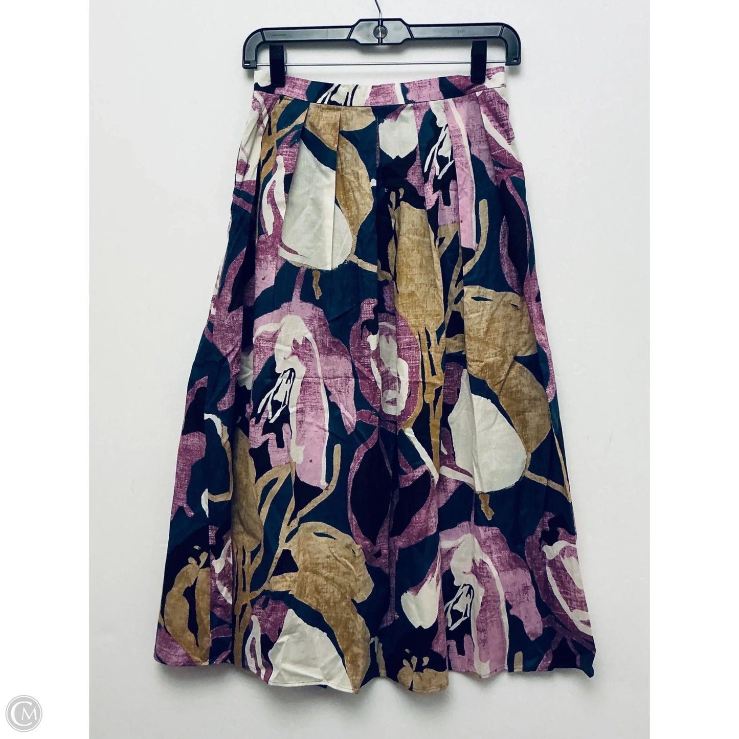 Skirt Midi By Banana Republic In Multi-colored, Size: 0