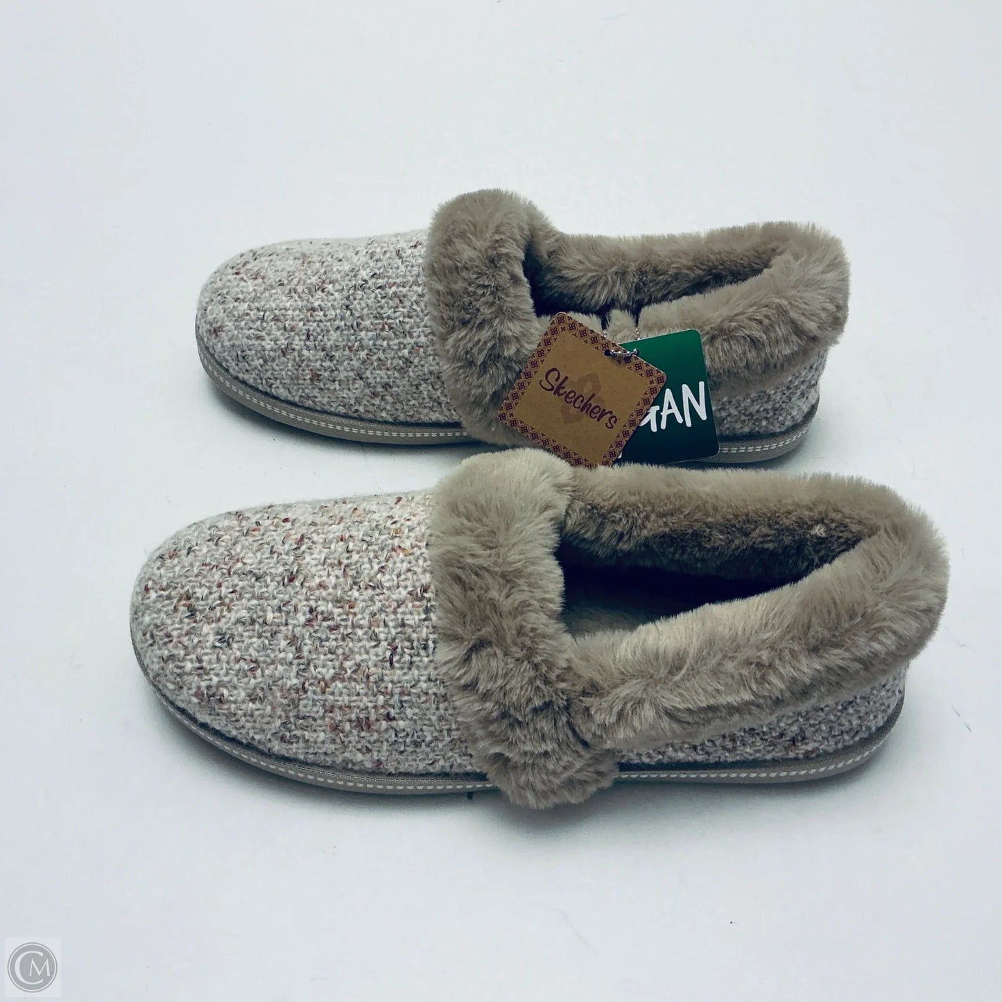 Shoes Flats By Skechers In Brown & Cream, Size: 9