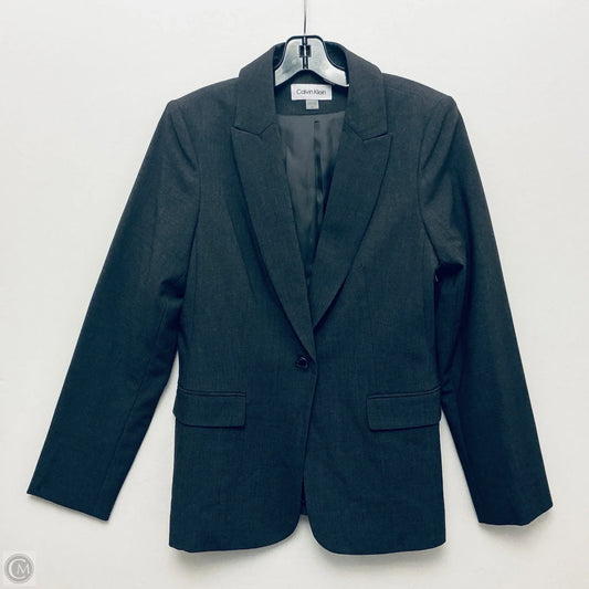 Blazer By Calvin Klein In Grey, Size: M