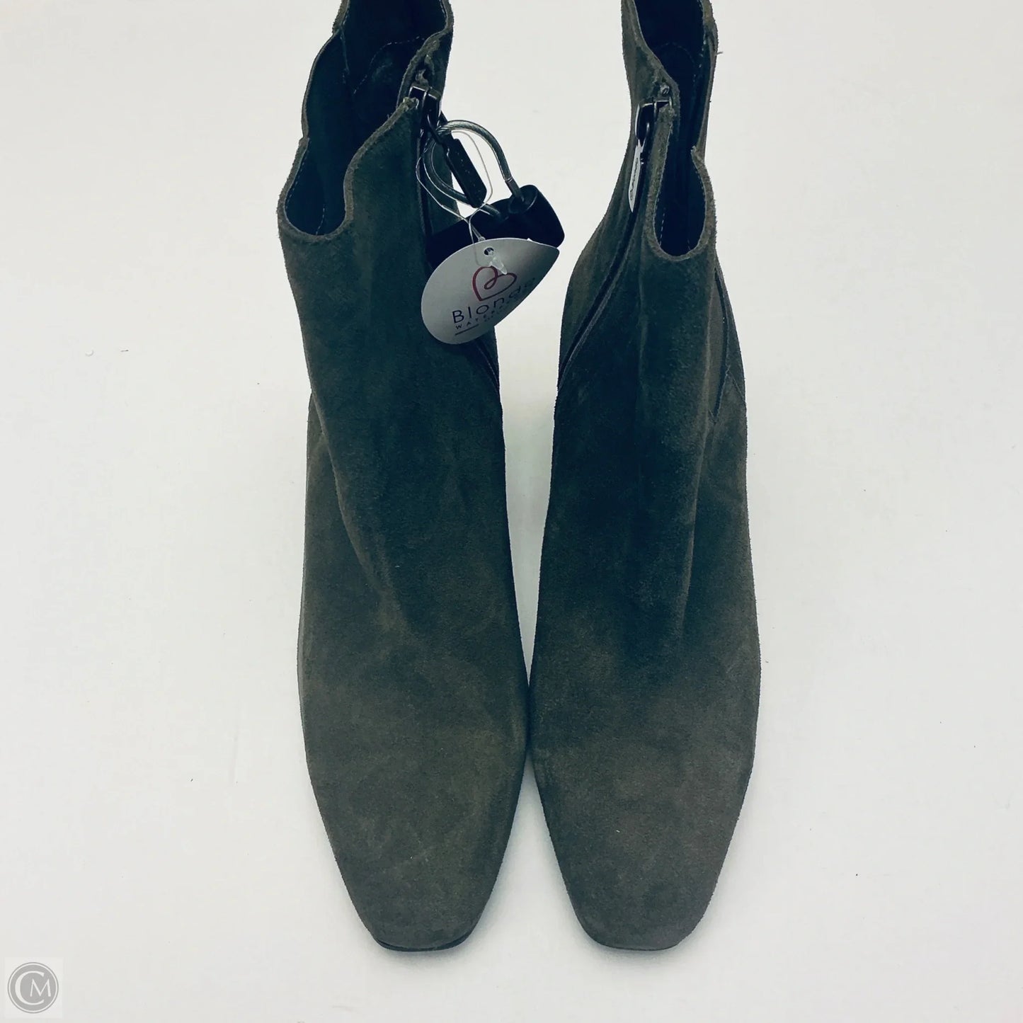 Boots Ankle Heels By Blondo In Green, Size: 9.5