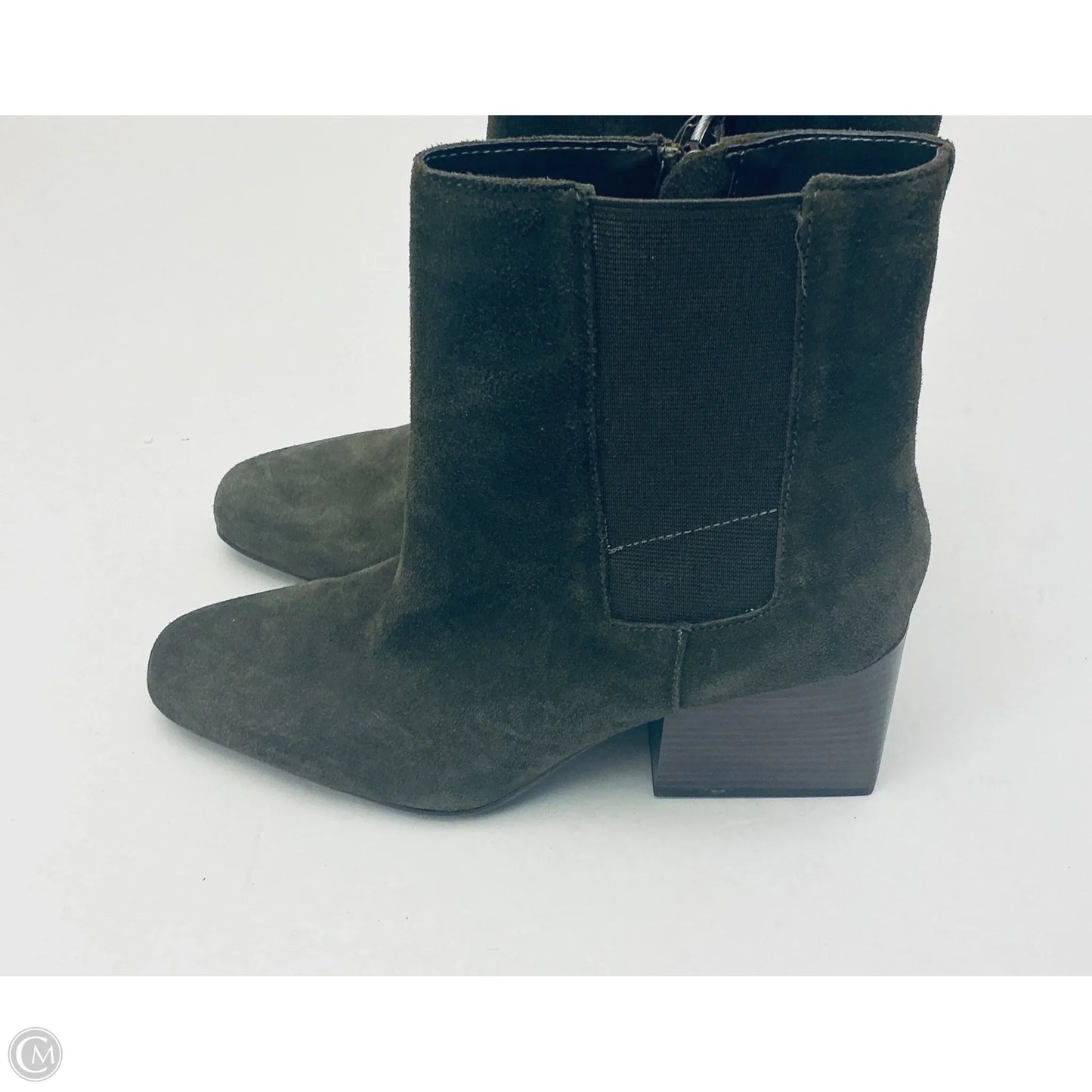 Boots Ankle Heels By Blondo In Green, Size: 9.5