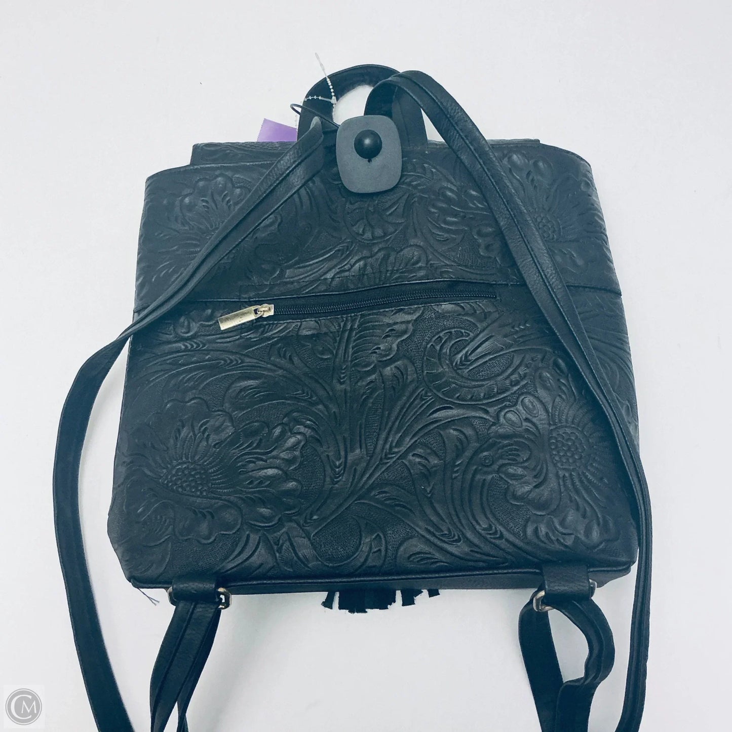 Backpack Leather By Clothes Mentor, Size: Large
