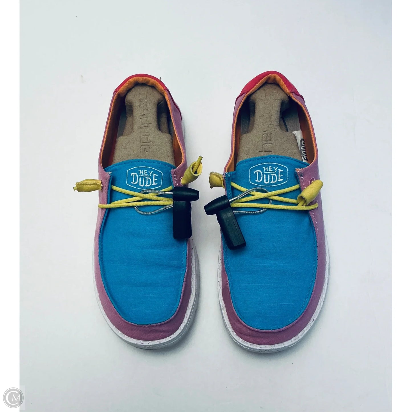 Shoes Flats By Hey Dude In Multi-colored, Size: 7