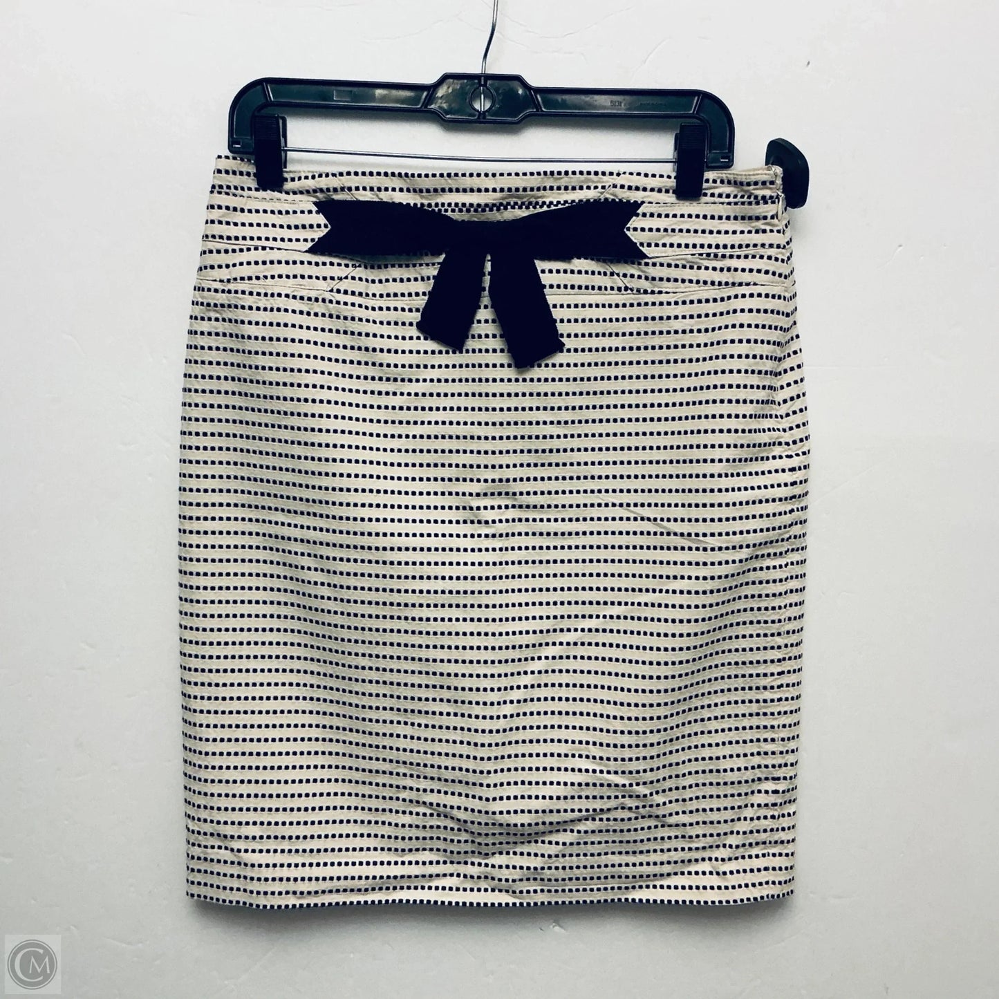 Skirt Midi By Clothes Mentor In Black & Cream, Size: 8