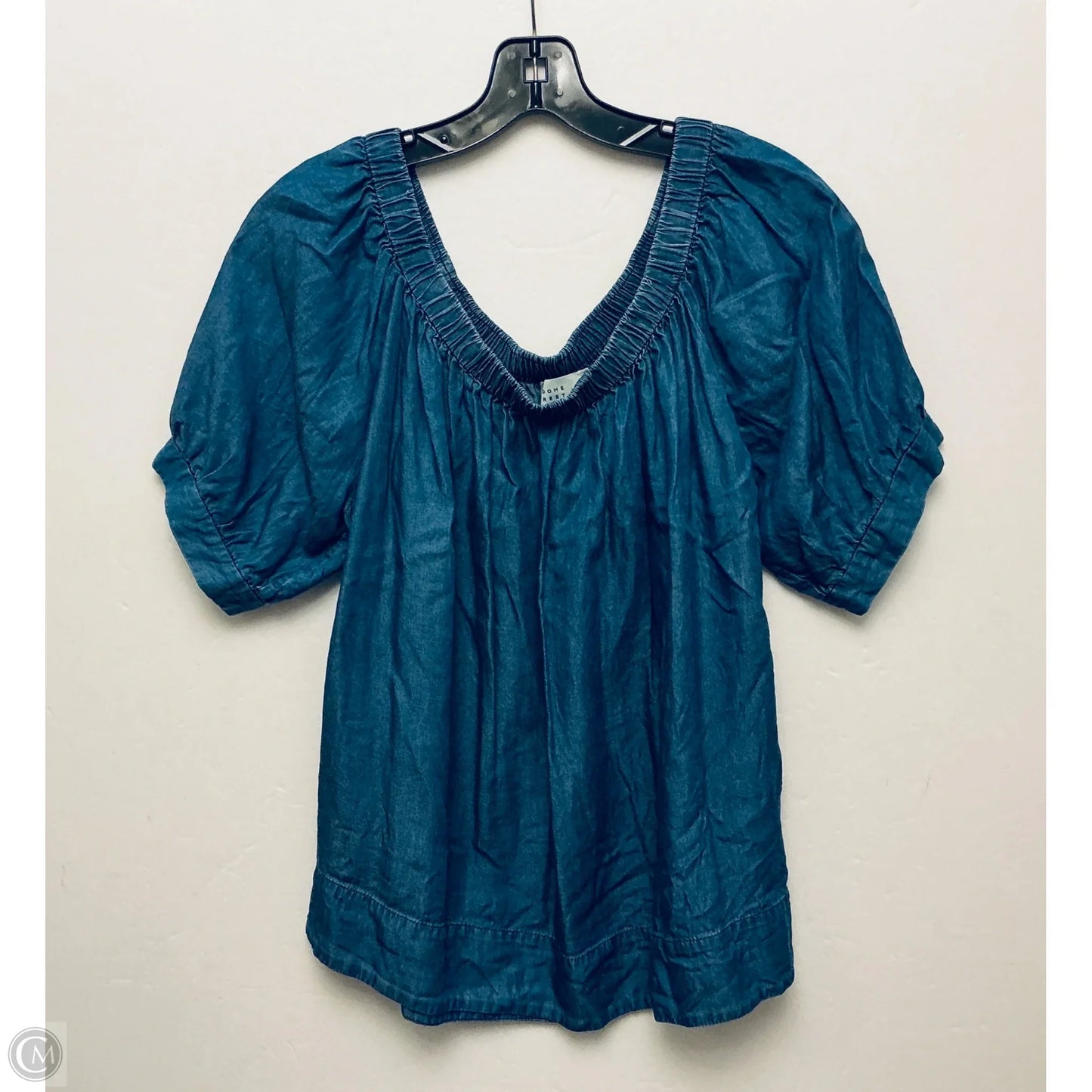 Top Short Sleeve Designer By Kate Spade In Blue, Size: L